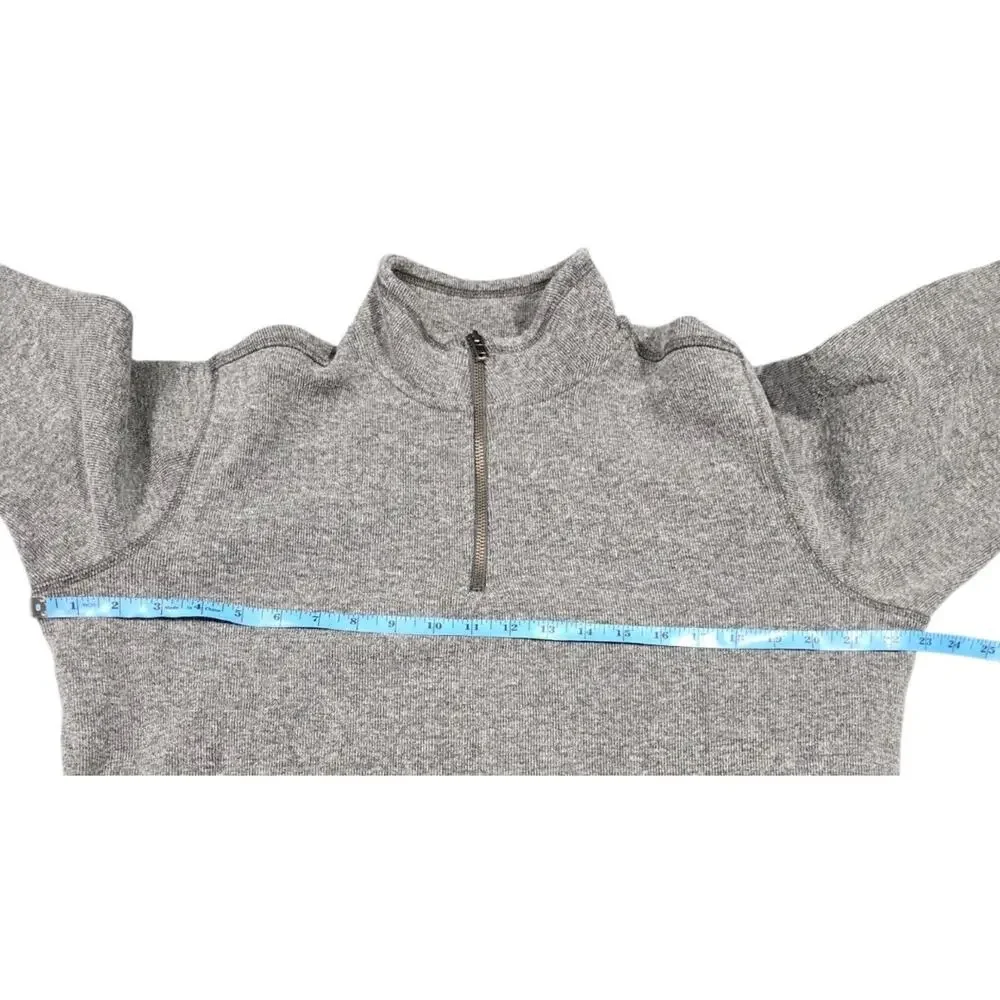 GAP Mock Neck 1/4 Zip Sweater Sweatshirt Lot Of 2 Blue Gray Mens Large Casual